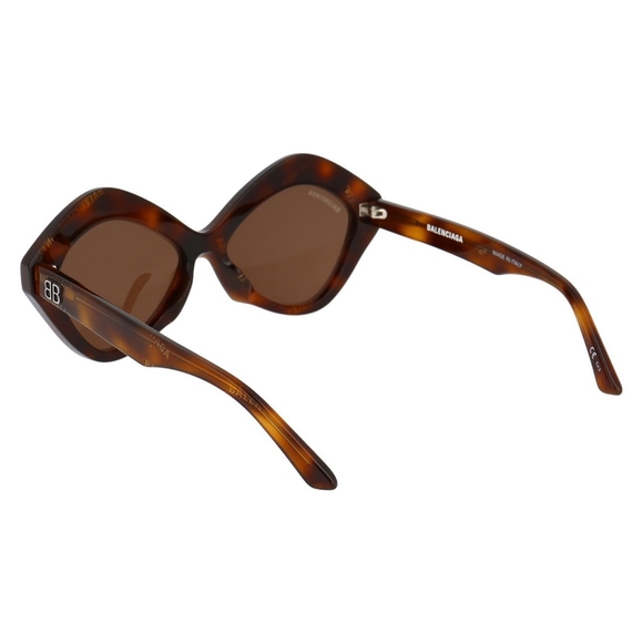 NEW BALENCIAGA HAVANA WOMEN BROWN SUNGLASSES BB0125S 006 - Picture 4 of 5